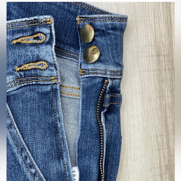 FRAME Le Francoise High Rise Cropped Flare Jeans 29 - Picture 9 of 10